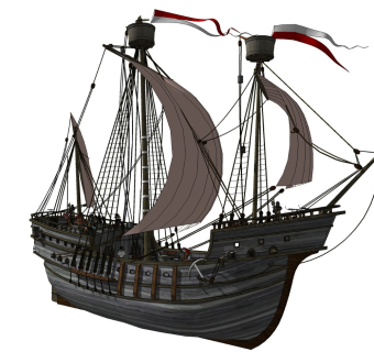 精细帆船模型 (7)